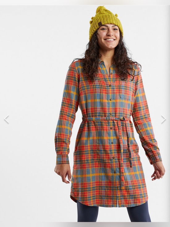 Toad&Co Dresses & Skirts - Toad & Co. Plaiditude Flannel Shirt Dress in Size M